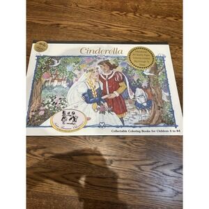 Cinderella Nana Banana Large Coloring Book Vintage Sealed 32‎ Pages 20" X 14"